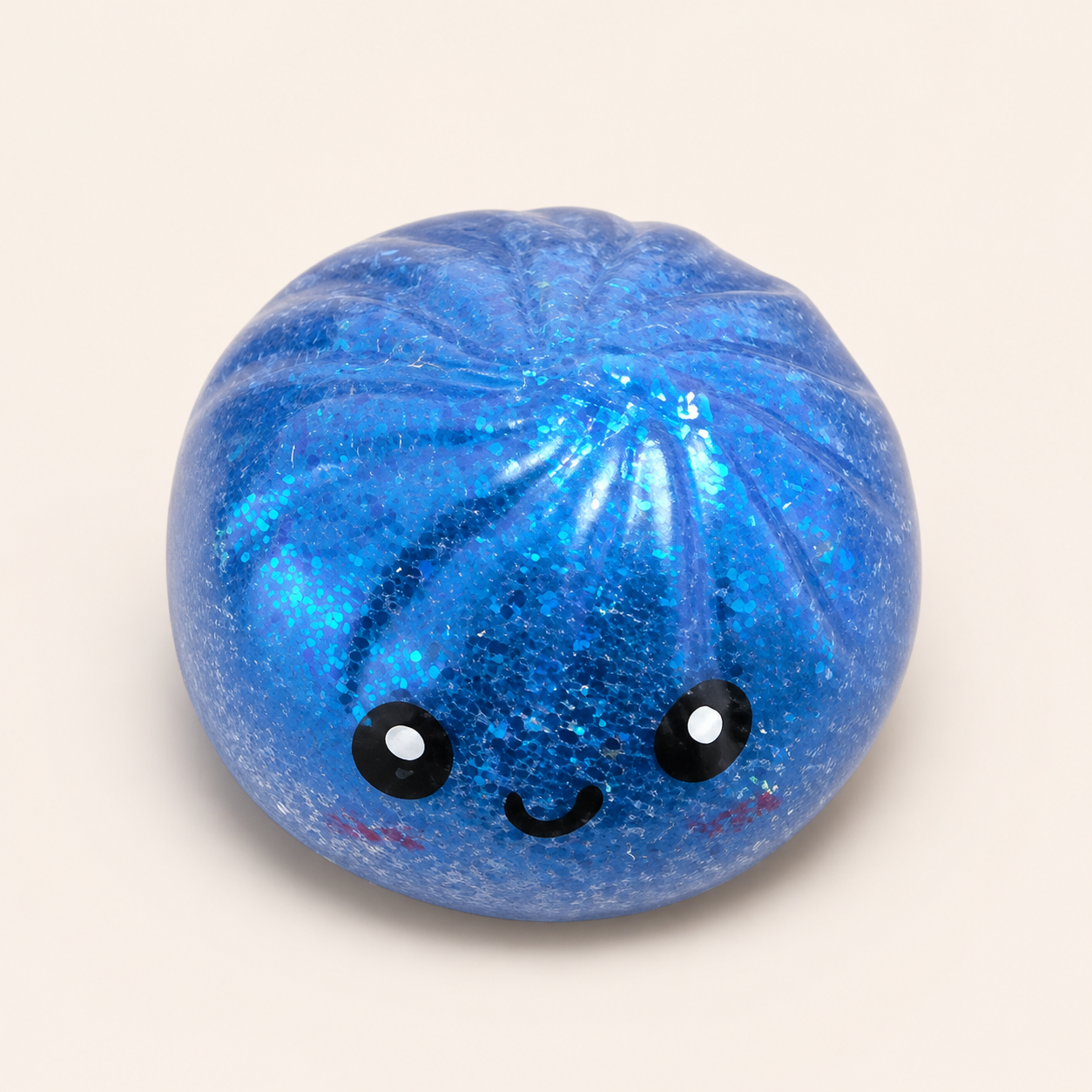 Squishy Bao Glitter, juguete sensorial amarillo con forma de queso